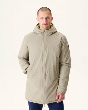 JOTT Amsterdam Long Reversible Hooded Muške Pufer Jakne Bež Svijetlo Kaki Boja | PMR-6957