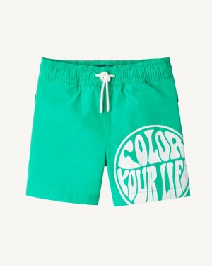 JOTT Cassis Dječje Swim Shorts Zelene Bijele | MJJ-4840