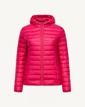 JOTT Cloe Lightweight Hooded Ženske Donje Jakne Fushia | MDD-2950