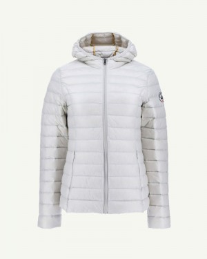 JOTT Cloe Lightweight Hooded Ženske Donje Jakne Sive | THP-6369