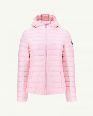 JOTT Cloe Lightweight Hooded Ženske Donje Jakne Roze | HOH-1522