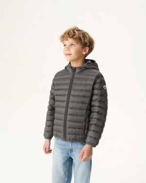 JOTT Hugo Light Hooded Dječje Donje Jakne Tamno Sive | EDS-8159