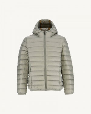 JOTT Hugo Lightweight Hooded Dječje Donje Jakne Sive Zelene | ADE-5477