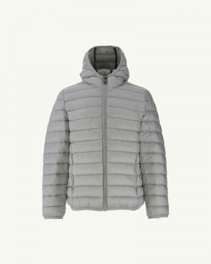 JOTT Hugo Lightweight Hooded Dječje Donje Jakne Svijetlo Sive | ACJ-7762