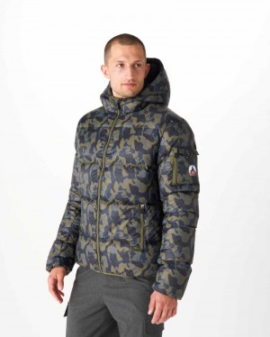 JOTT Java Extreme Cold Hooded Muške Donje Jakne Maskirne | YIW-4895