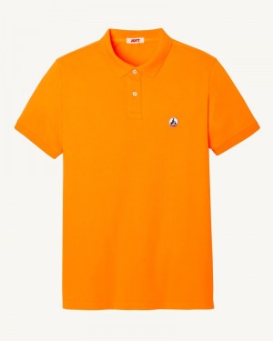 JOTT Marbella Organic Cotton Muške Polo Majice Narančaste | SEK-9797