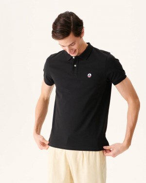 JOTT Marbella Organic Cotton Muške Polo Majice Crne | NAD-3430