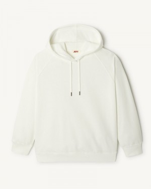 JOTT Monteria Hooded Fleece Ženske Dukserice Bijele | HUW-0196