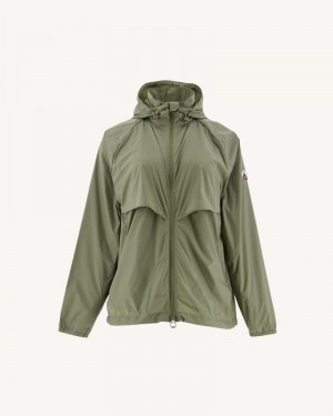 JOTT Scirocco Hooded Ženske Vjetrovka Svijetlo Kaki Boja | IVQ-0346