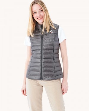 JOTT Seda Light Sleeveless Ženske Donje Jakne Tamno Sive | ENZ-2830