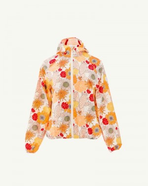 JOTT Singapore Waterproof Hooded Ženske Jakne Off-white | IOP-0921