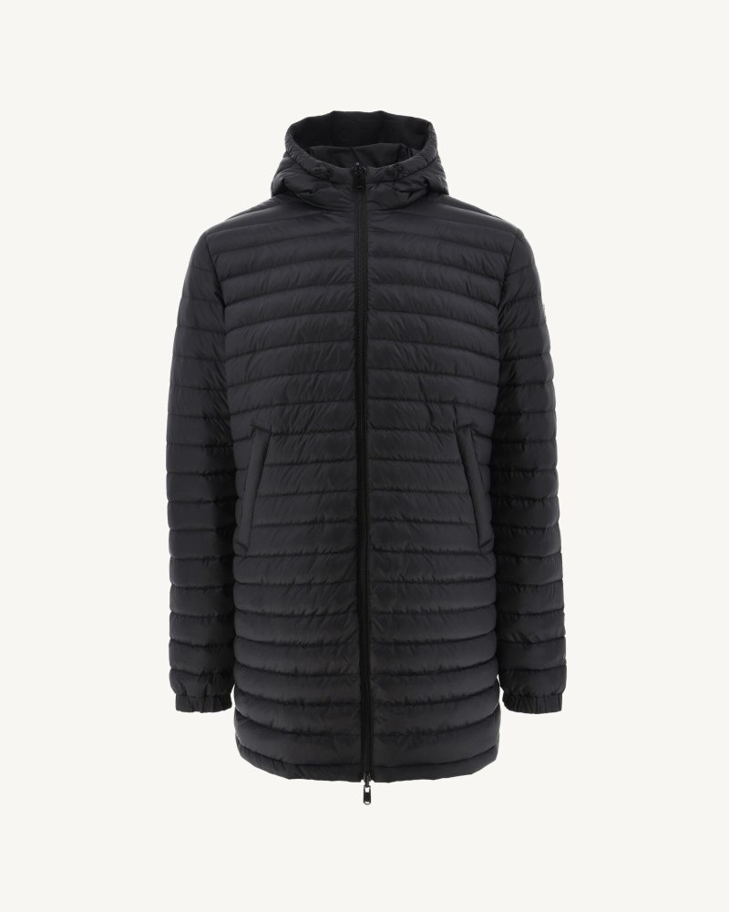 JOTT Amsterdam Long Reversible Hooded Muške Pufer Jakne Crne | JZU-5158