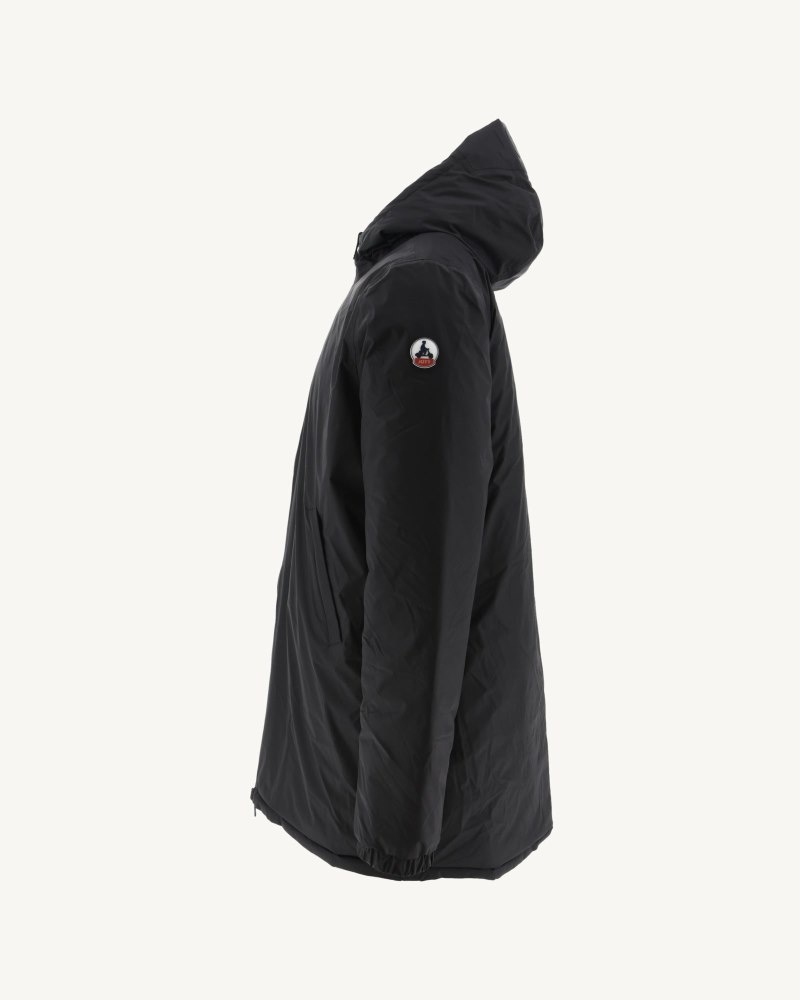 JOTT Amsterdam Long Reversible Hooded Muške Pufer Jakne Crne | JZU-5158