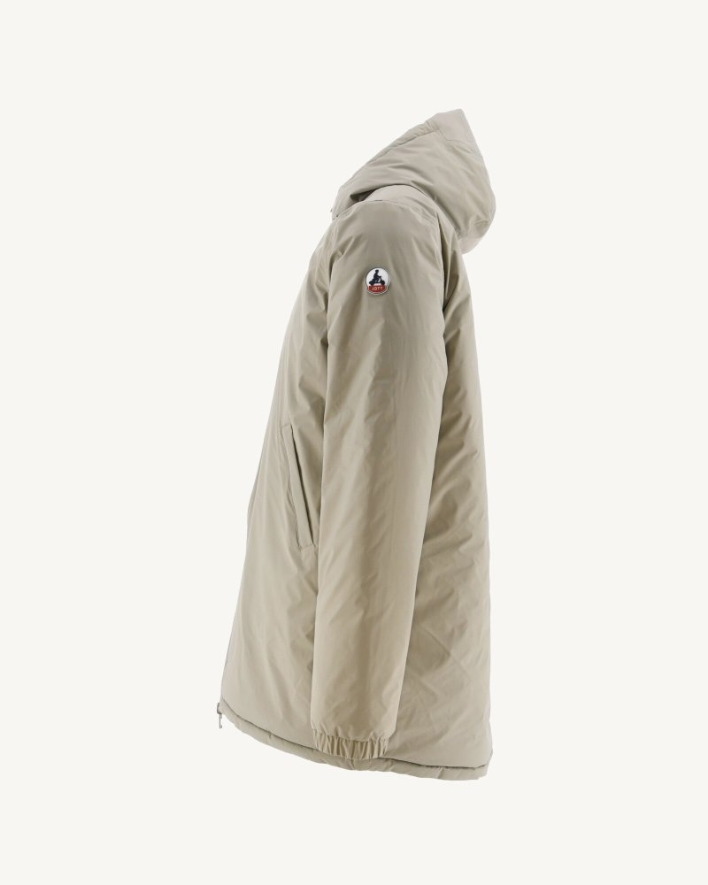 JOTT Amsterdam Long Reversible Hooded Muške Pufer Jakne Bež Svijetlo Kaki Boja | PMR-6957