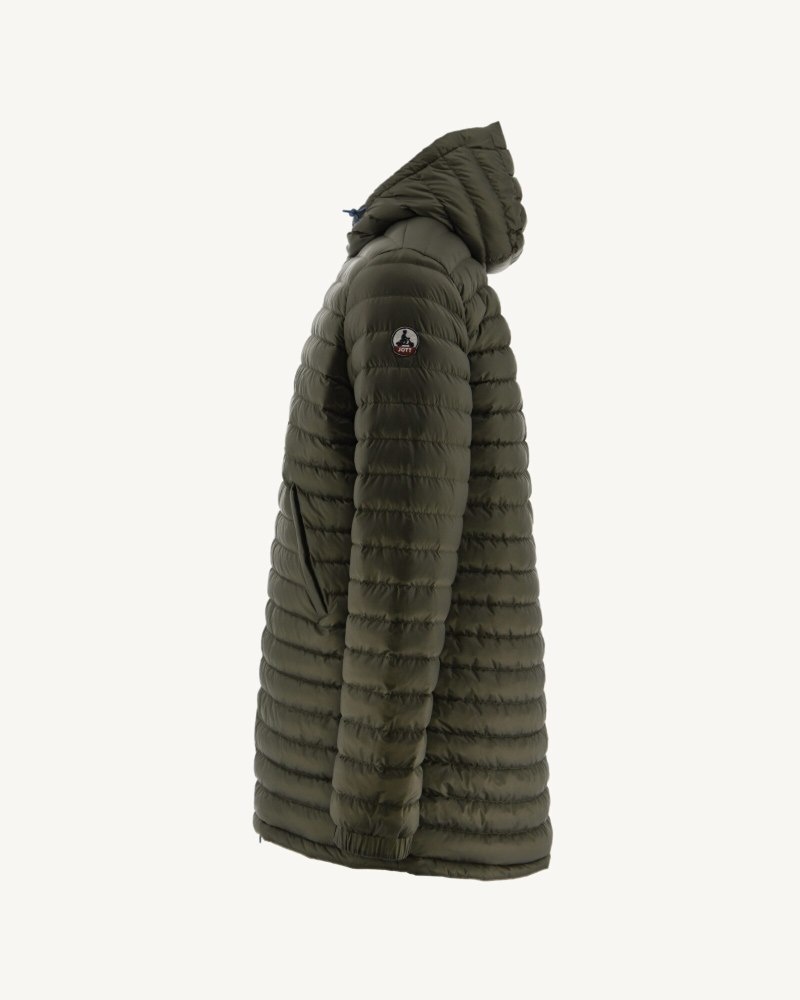 JOTT Amsterdam Long Reversible Hooded Muške Pufer Jakne Plave Maslinasto Zelene | TXD-6423