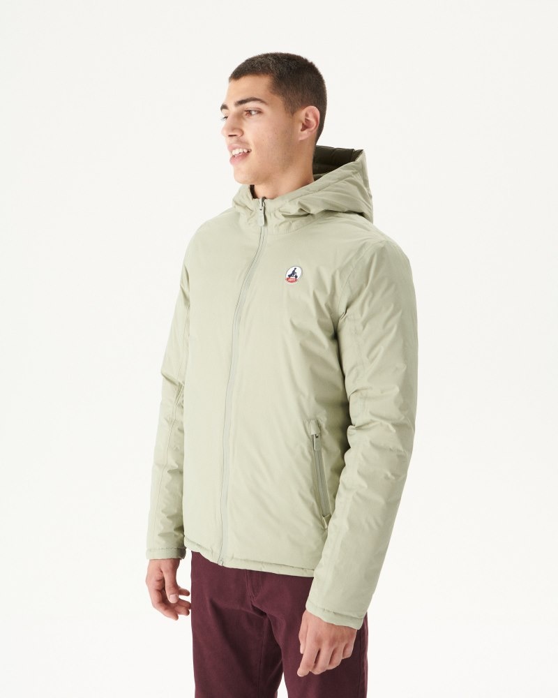 JOTT Bergen Reversible Hooded Muške Pufer Jakne Sive Zelene Maslinasto Zelene | NAW-5007