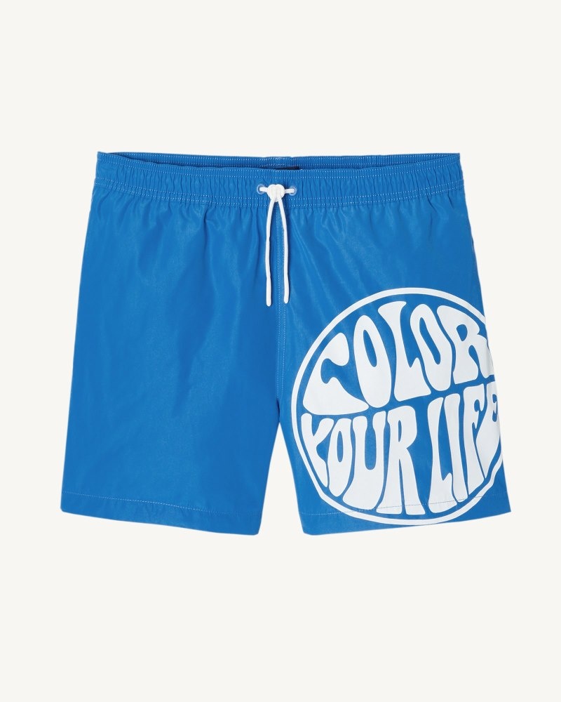 JOTT Biarritz Muške Swim Shorts Plave Bijele | CMY-9107