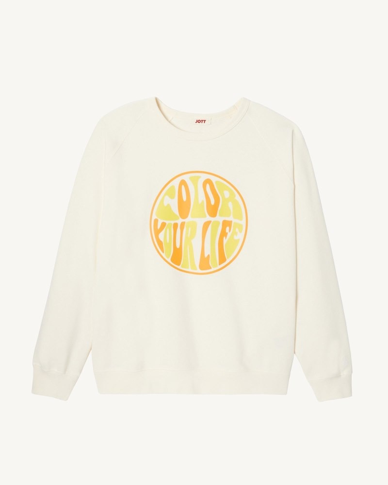 JOTT Camino Organic Cotton Muške Dukserice Off-white | IFN-7500