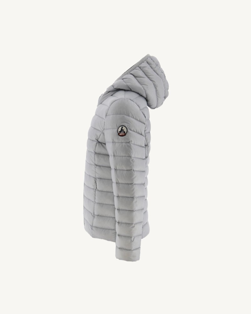 JOTT Carla Lightweight Hooded Dječje Donje Jakne Svijetlo Sive | HBC-2988