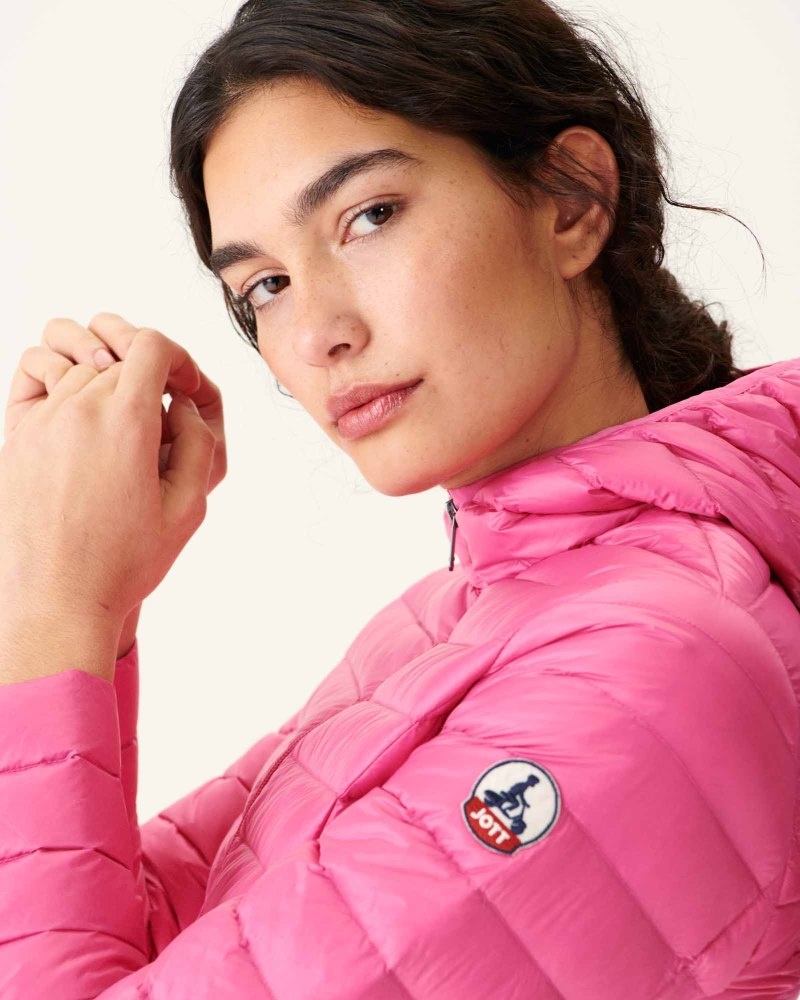 JOTT Cloe Light Hooded Ženske Donje Jakne Roze | MNJ-5083