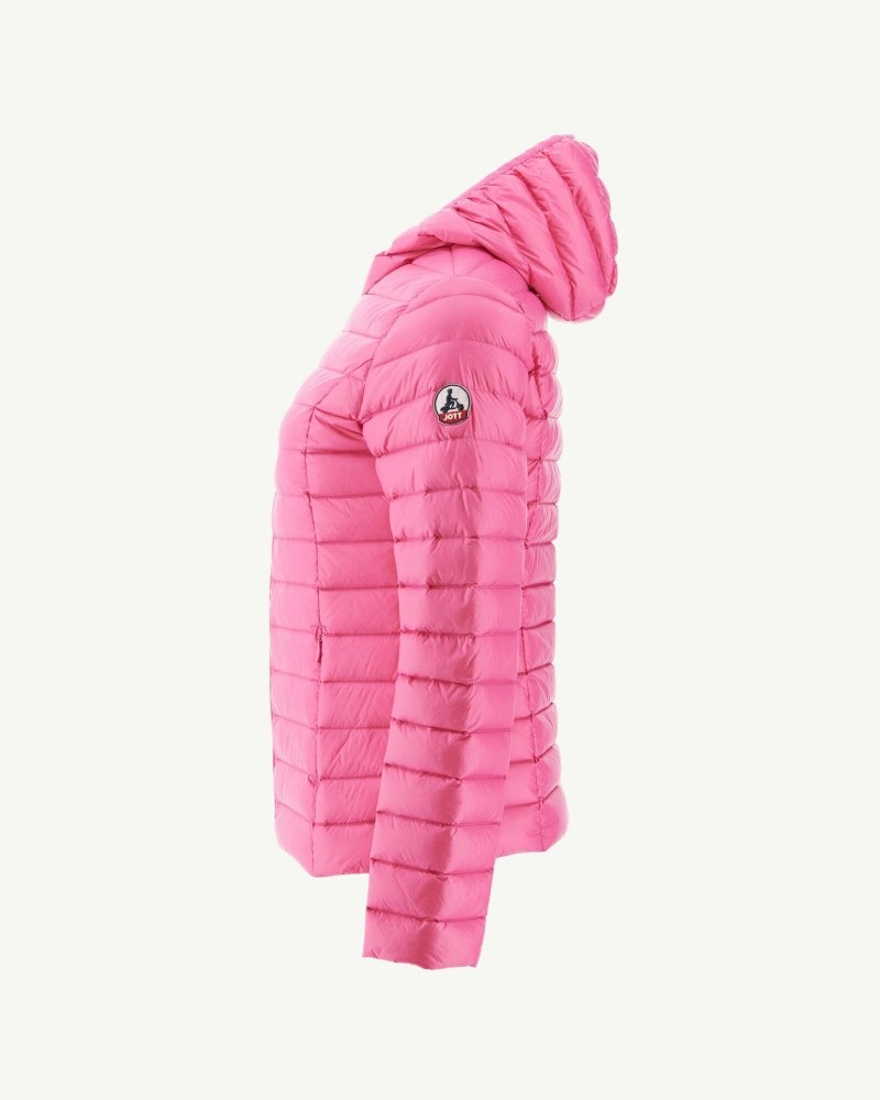 JOTT Cloe Light Hooded Ženske Donje Jakne Roze | MNJ-5083