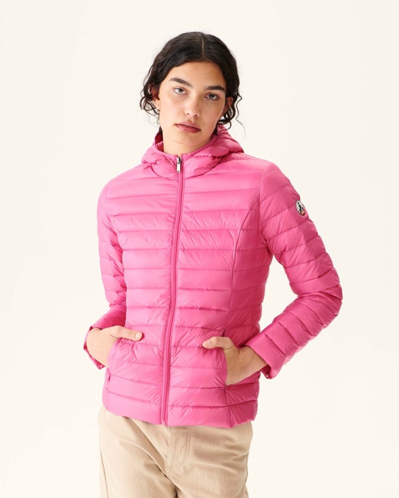 JOTT Cloe Light Hooded Ženske Donje Jakne Roze | MNJ-5083