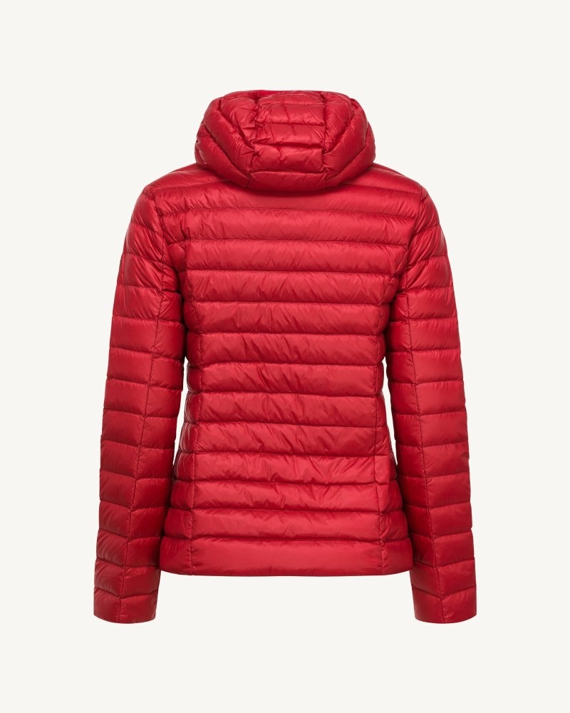 JOTT Cloe Light Hooded Ženske Pufer Jakne Crvene | HYM-0977