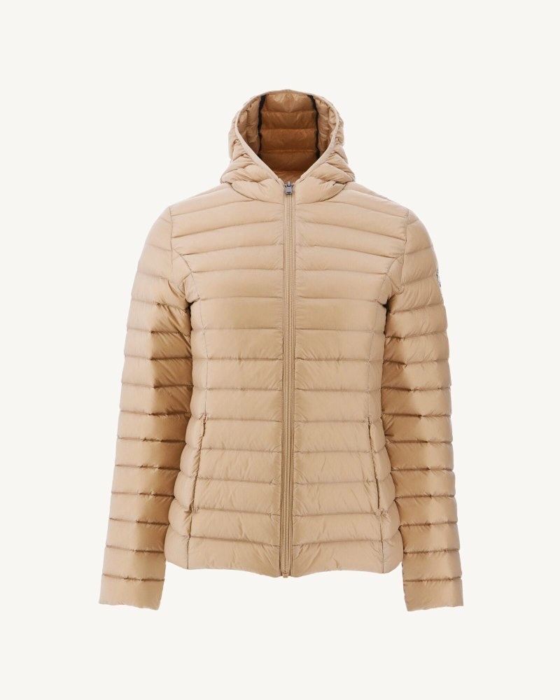 JOTT Cloe Lightweight Hooded Ženske Donje Jakne Bež | CNB-3328