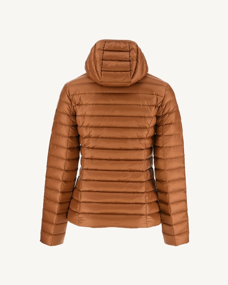 JOTT Cloe Lightweight Hooded Ženske Donje Jakne Smeđe | OIG-7149