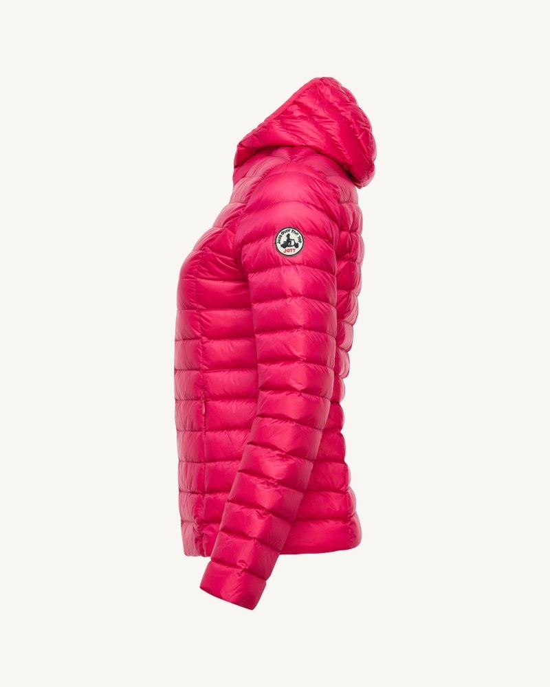 JOTT Cloe Lightweight Hooded Ženske Donje Jakne Fushia | MDD-2950