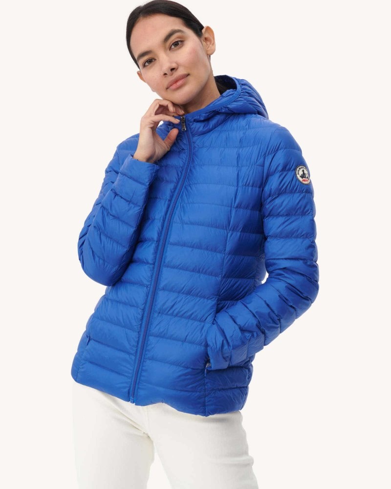 JOTT Cloe Lightweight Hooded Ženske Donje Jakne Kraljevska Plava Plave | RLV-1822