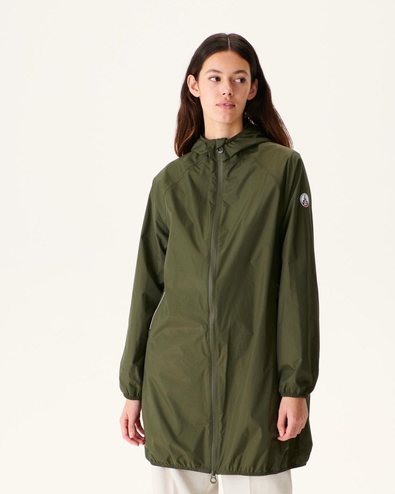 JOTT Copenhagen Long Hooded Ženske Jakne Maslinasto Zelene | ZKZ-5731