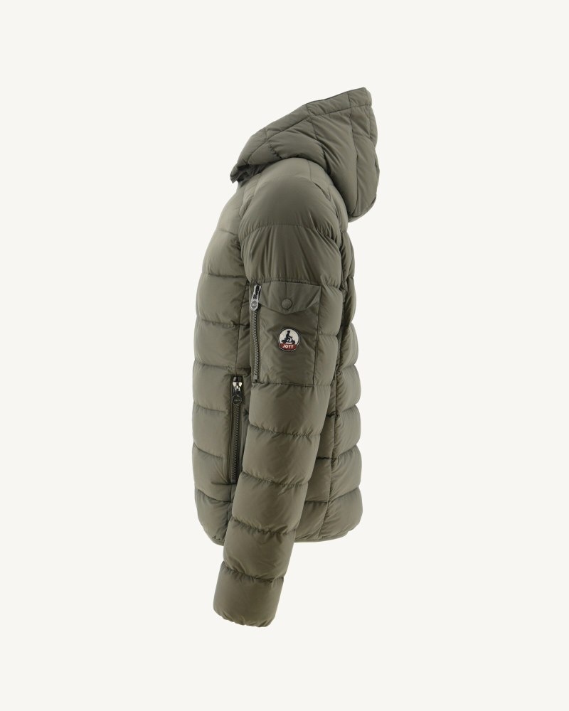 JOTT Extreme Cold Adrien Hooded Muške Donje Jakne Maslinasto Zelene | ZEO-6370