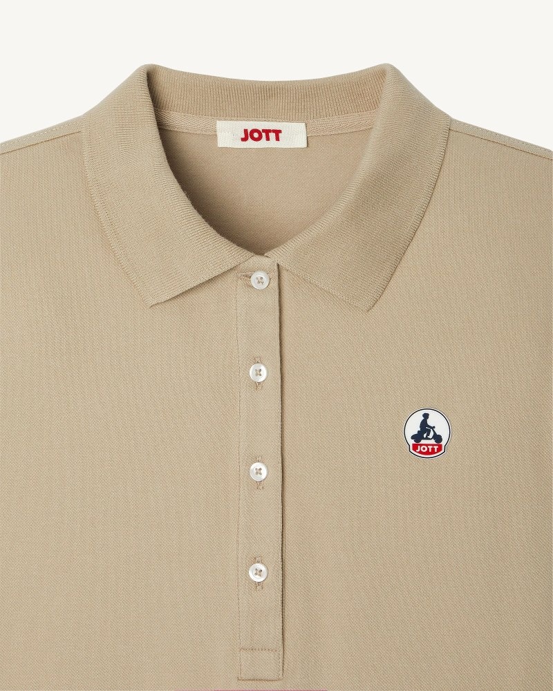 JOTT Franca Beige Ženske Polo Majice Bež | OVL-9509