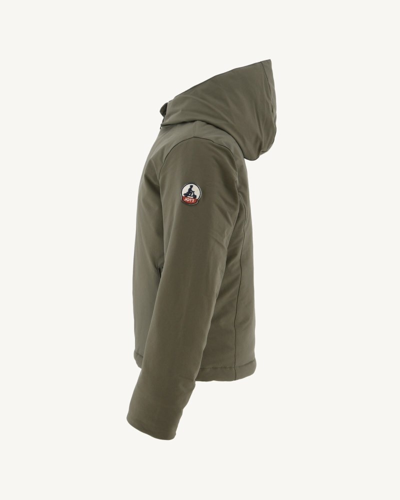 JOTT Ghiaccio Hooded Dječje Donje Jakne Maslinasto Zelene | HRA-1137