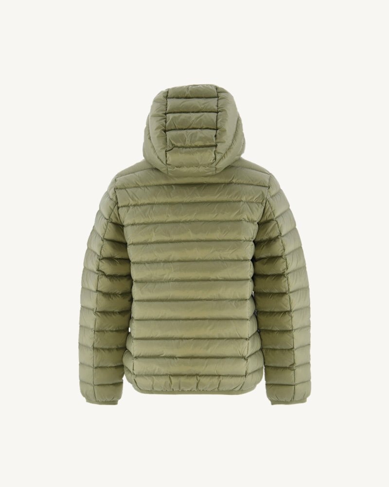 JOTT Hugo Lightweight Hooded Dječje Donje Jakne Svijetlo Kaki Boja | JSV-7794