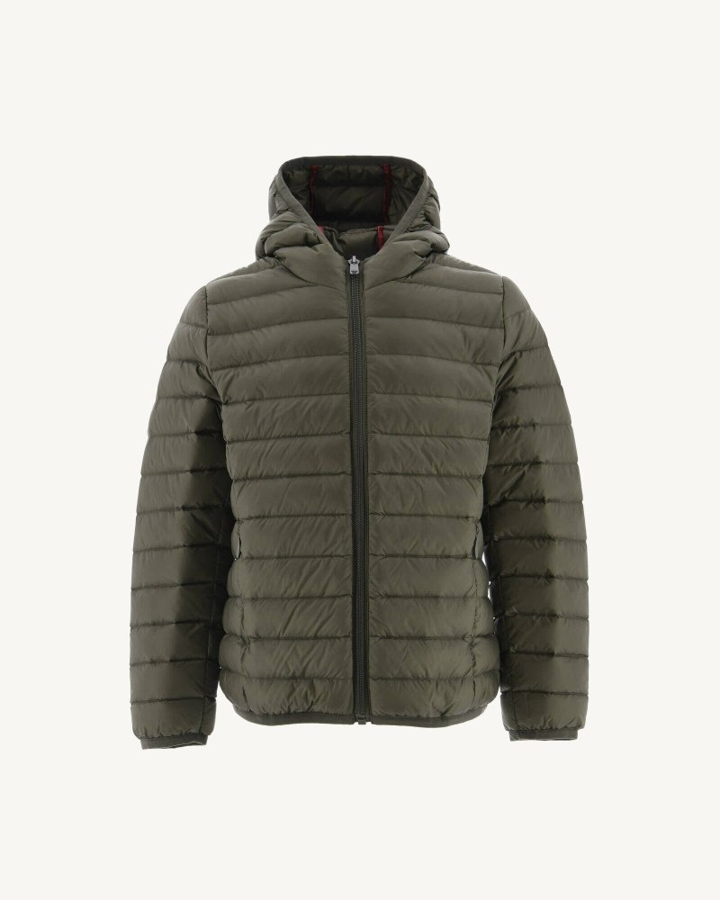 JOTT Hugo Lightweight Hooded Dječje Donje Jakne Maslinasto Zelene | IBZ-6962