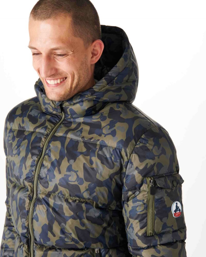 JOTT Java Extreme Cold Hooded Muške Donje Jakne Maskirne | YIW-4895