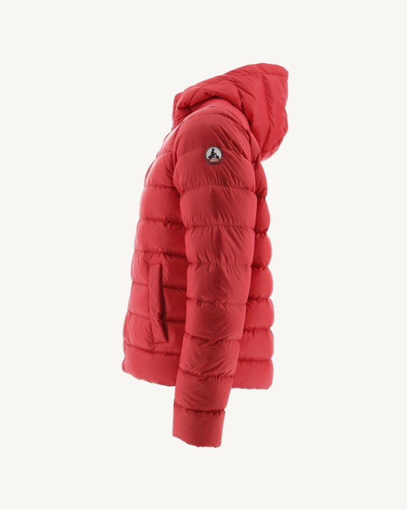 JOTT Jorge Hooded Muške Pufer Jakne Crvene | QKK-8990