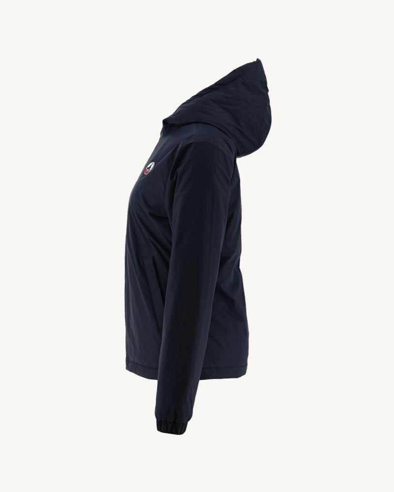 JOTT Kara Reversible Hooded Ultralight Ženske Donje Jakne Tamnoplave Smeđe | BIY-8540