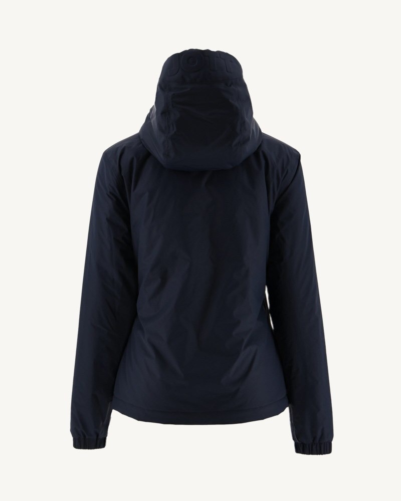 JOTT Kara Reversible Hooded Ultralight Ženske Donje Jakne Tamnoplave Smeđe | BIY-8540