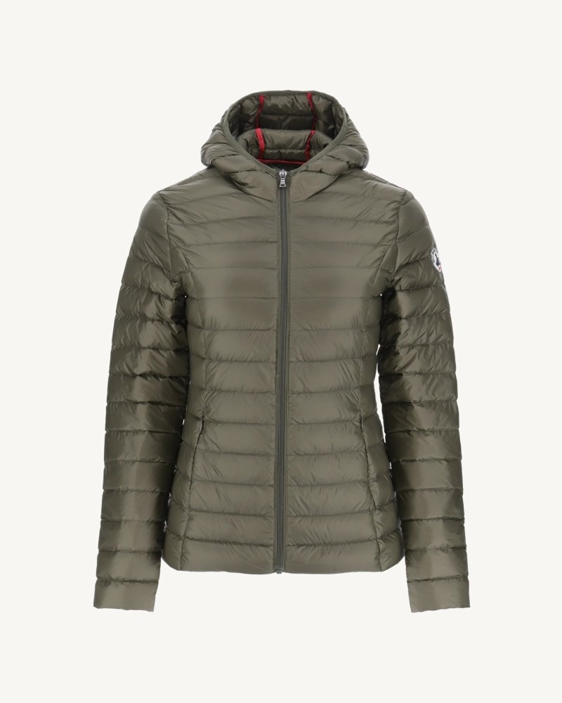 JOTT Lightweight Hooded Cloe Ženske Donje Jakne Maslinasto Zelene | BIC-0410