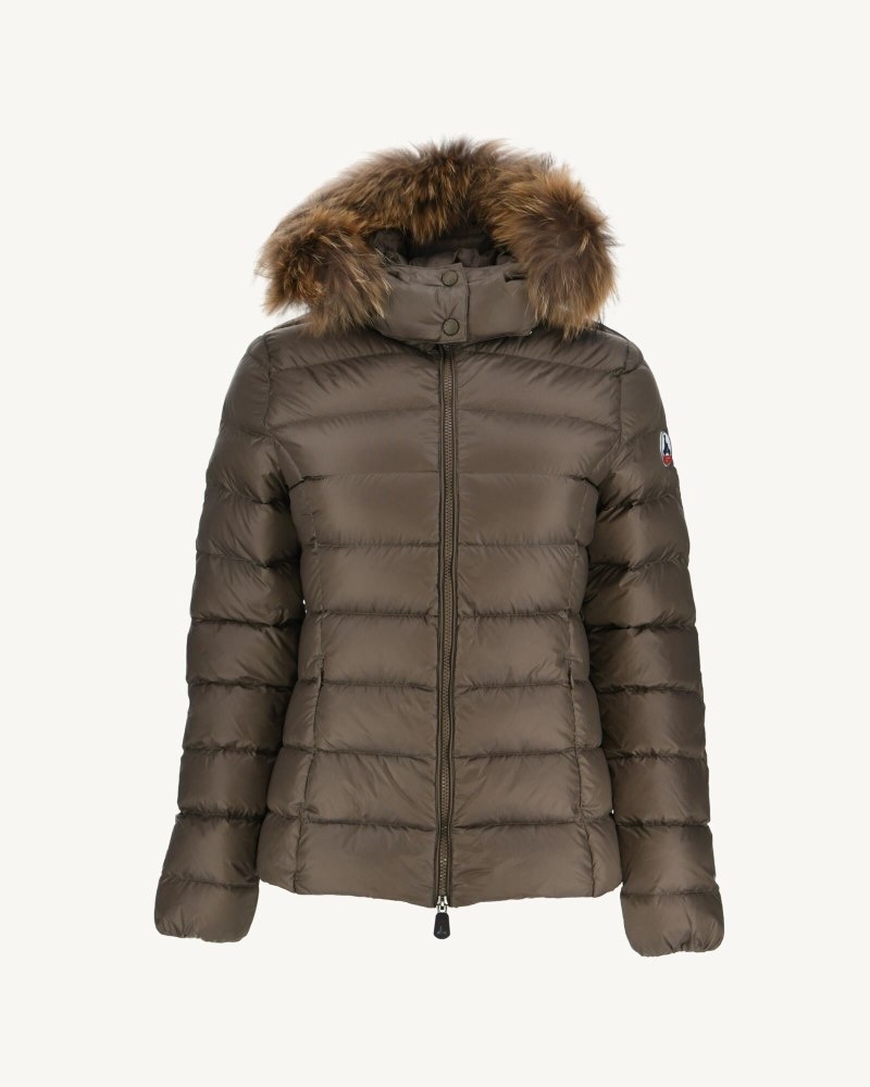 JOTT Luxe Extreme Cold Hooded Ženske Donje Jakne Sive Smeđe | TYD-1336