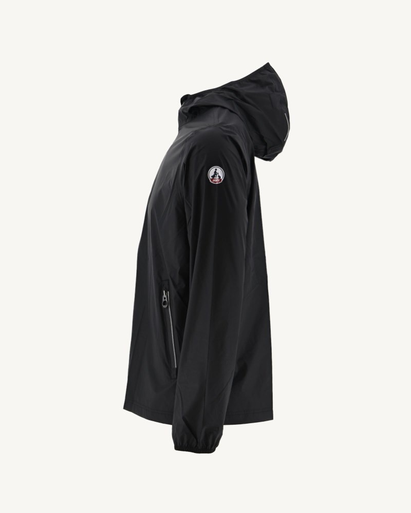 JOTT Manila Packable Hooded Muške Jakne Crne | NNV-3111