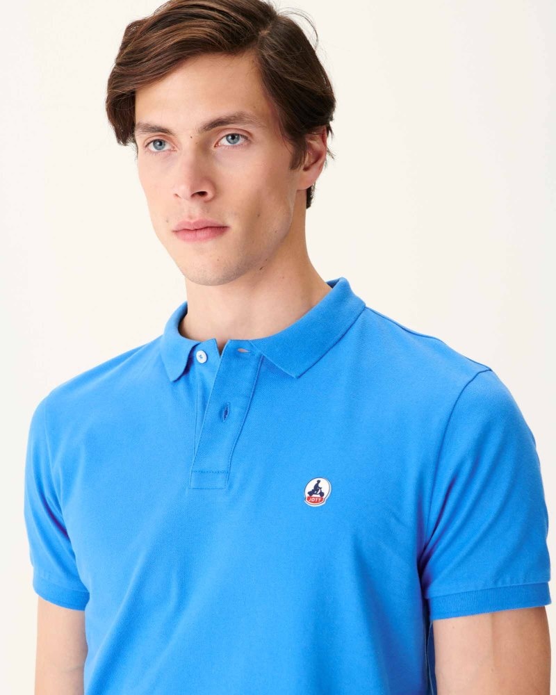 JOTT Marbella Organic Cotton Muške Polo Majice Plave | OOB-4749