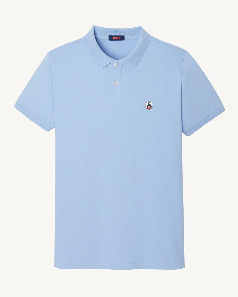 JOTT Marbella Organic Cotton Muške Polo Majice Svijetlo Plave | FVR-4354