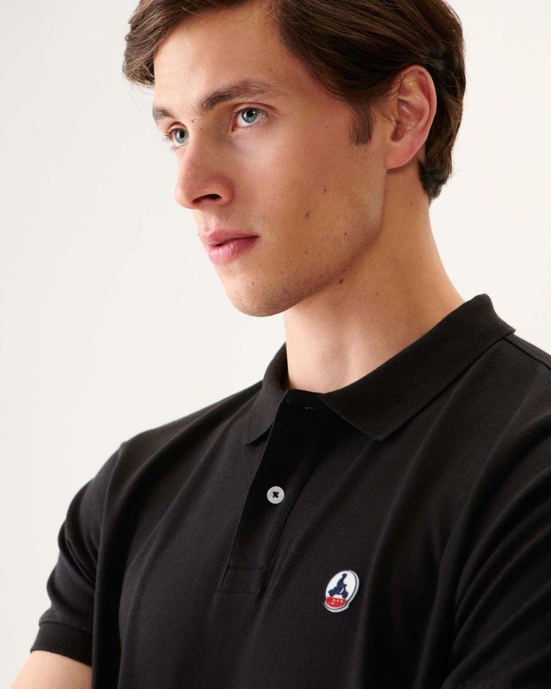 JOTT Marbella Organic Cotton Muške Polo Majice Crne | NAD-3430