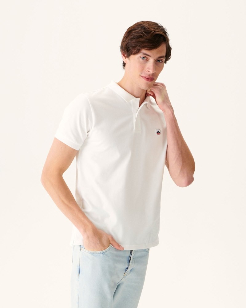 JOTT Marbella Organic Cotton Muške Polo Majice Bijele | COL-5922