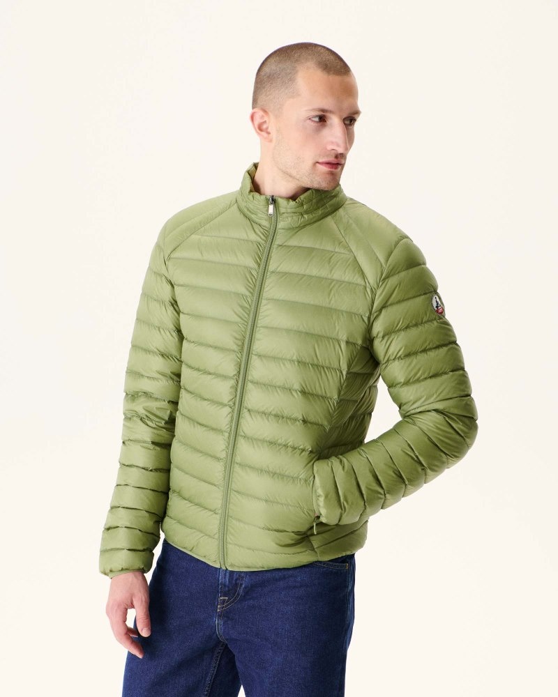 JOTT Matte Lightweight Muške Podstavljene Jakne Svijetlo Kaki Boja | KHM-8619