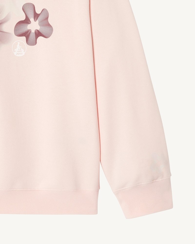 JOTT Medina Organic Cotton Floral Ženske Dukserice Svijetlo Roze | BFE-2988